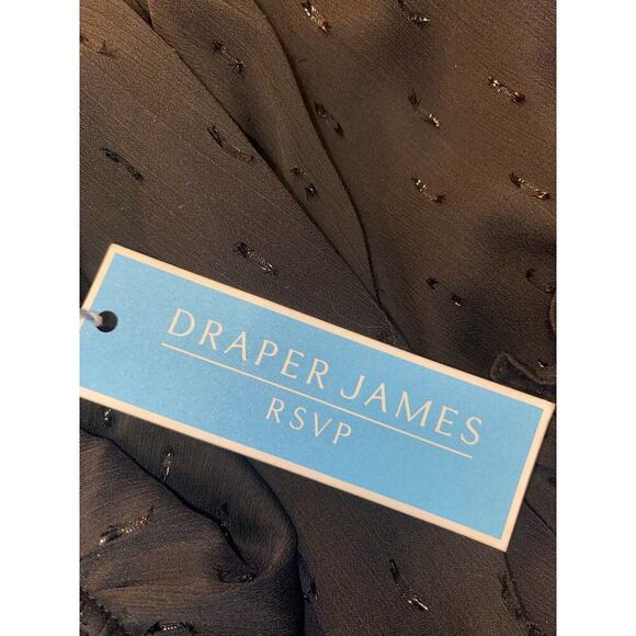 Draper James Long black sleeveless tiered smocked at waist lined Flowy Size S - Picture 6 of 9